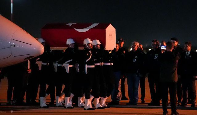 Şehit pilot Hasan Bahar’ın naaşı Türkiye’ye getirildi