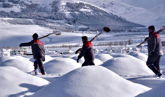 Erzurum’da ölümün soğuk yüzü