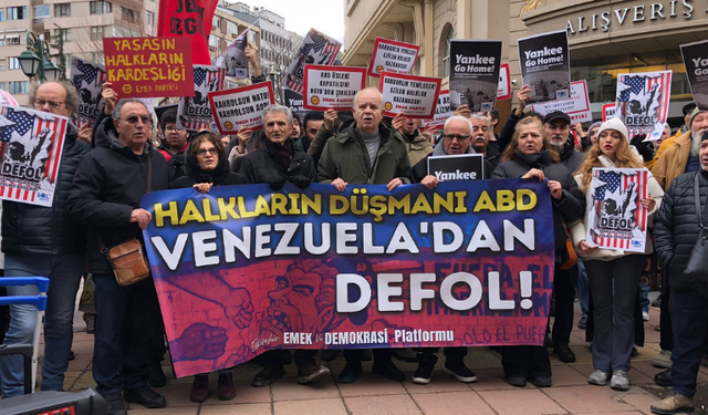 Eskişehir’de Venezuela yürüyüşü: “Ezilen halklar kazanacak”