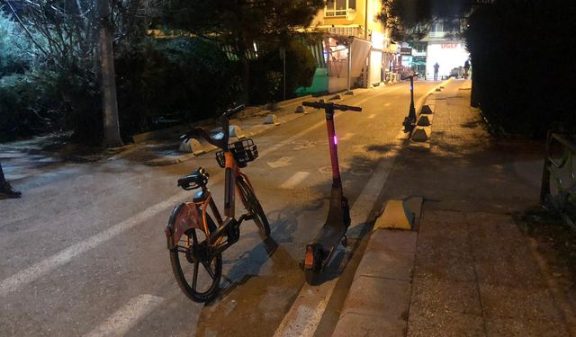 Eskişehir’de bisiklet yolu işgali tepki çekti