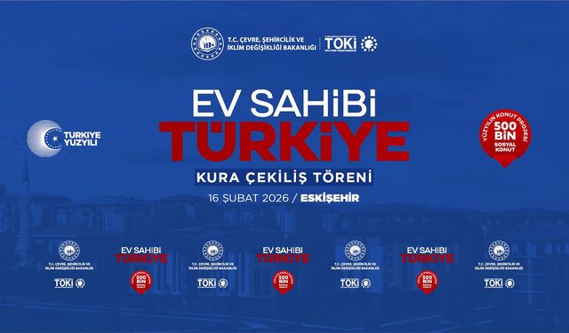 Canlı yayın: Eskişehir’de 6 bin 55 konut için kura heyecanı