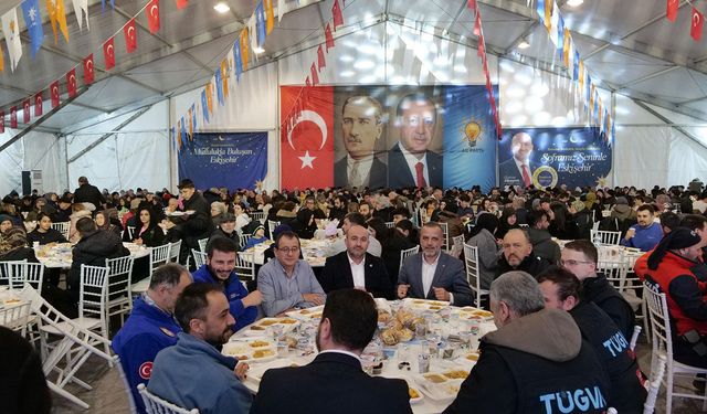Arama kurtarma ekipleri iftar çadırında ağırlandı