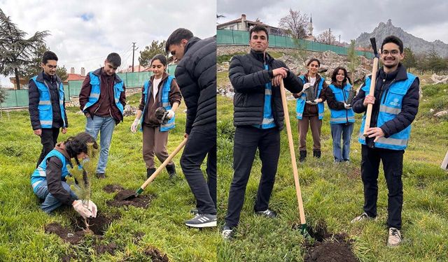 Sivrihisar Yurdu bahçesinde fidanlar toprakla buluştu