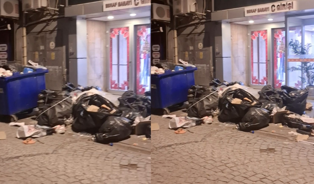 Eskişehir’de o sokak her akşam çöplüğe dönüyor