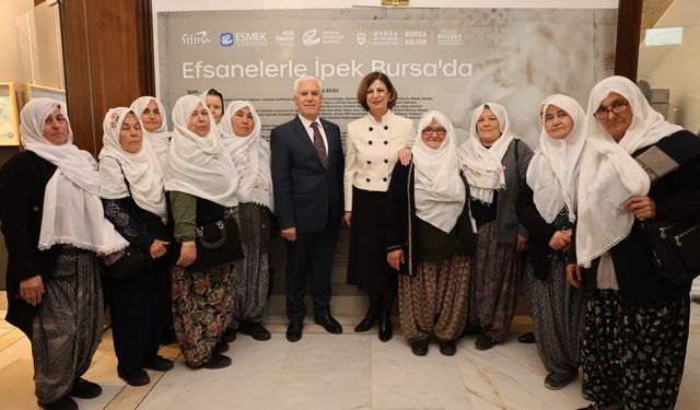 Eskişehir’in “Efsanelerle İpek” sergisi Bursa’da sanatseverlerle buluştu