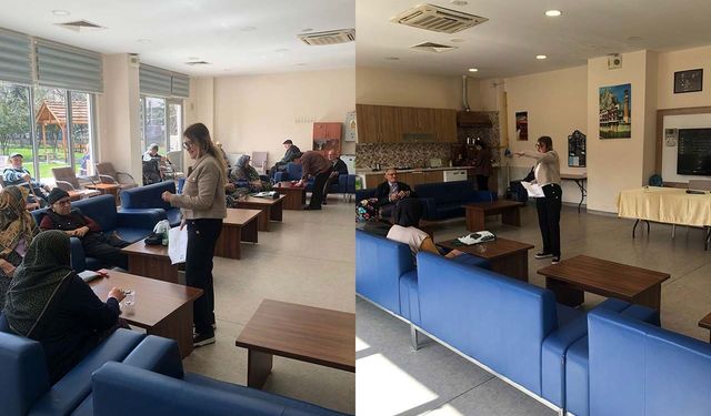 Huzurevi sakinlerine "Dijital Okuryazarlık" eğitimi verildi