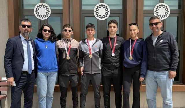 Eskişehirli atletler Konya’dan madalya ile döndü