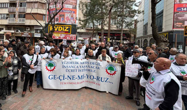 Emekliler Eskişehir'de taleplerini dile getirdi: “Sefalet zulmüne son!”