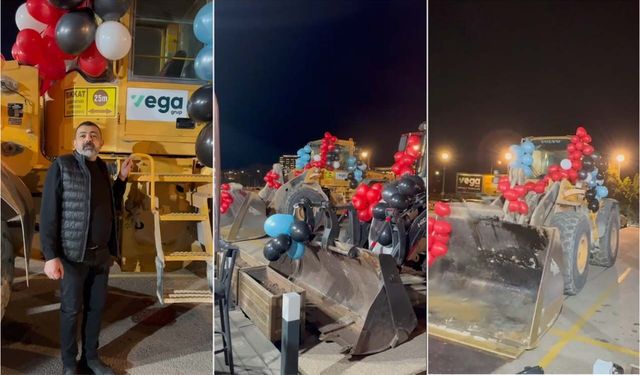 Eskişehir’de kiracı- mülk sahibi gerilimi: Kepçeler balonlarla süslenip dekora dönüştü!