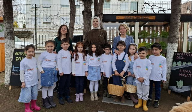 Eskişehir’de anaokulunda topraksız tarım: İlk hasat yapıldı