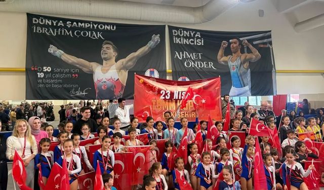 Cimnastik gösterisi yapıldı