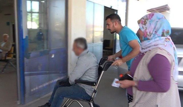 Tosunun darbesiyle yaralanan vatandaşın bacağına 60 dikiş atıldı
