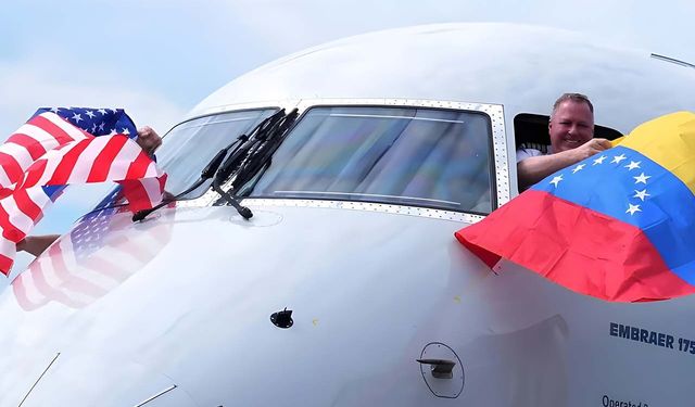 ABD ve Venezuela arasında ilk direkt ticari uçuş gerçekleşti