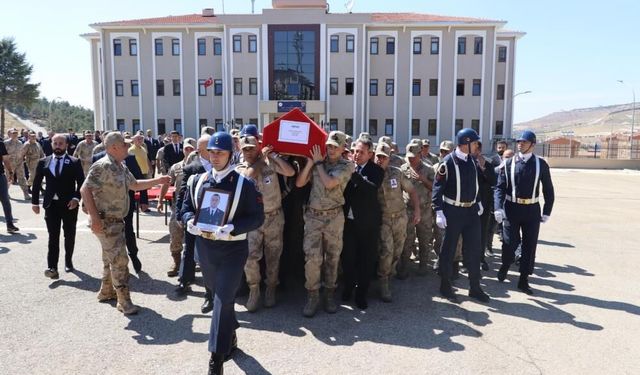 Kilis'te kalp krizi sonucu hayatını kaybeden uzman çavuş için tören düzenlendi