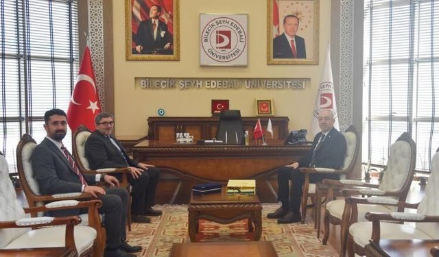 Eczacılık camiasından BŞEÜ Rektörü Kaplancıklı'ya ziyaret