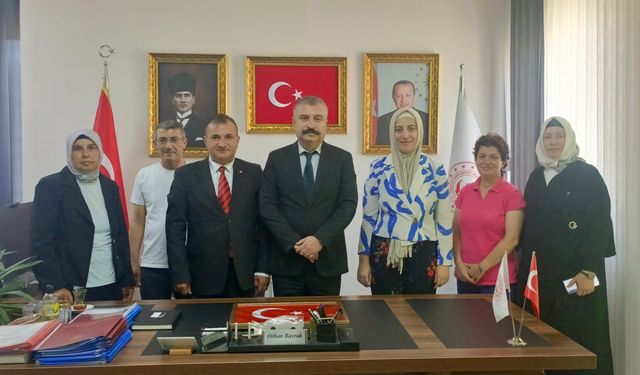 Yeni Sendika’dan İl Müdürü Orhan Bayrak’a Ziyaret