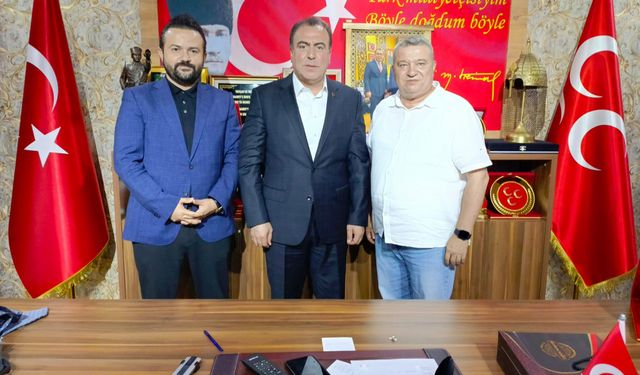 Prof. Dr. Nuri Kavak'tan MHP İl Başkanı Ayhan Sezer'e ziyaret