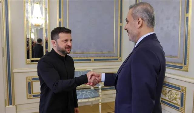 Bakan Fidan, Ukrayna Devlet Başkanı Zelenskiy ile bir araya geldi