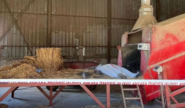 Yem makinesine düşen işçi hayatını kaybetti