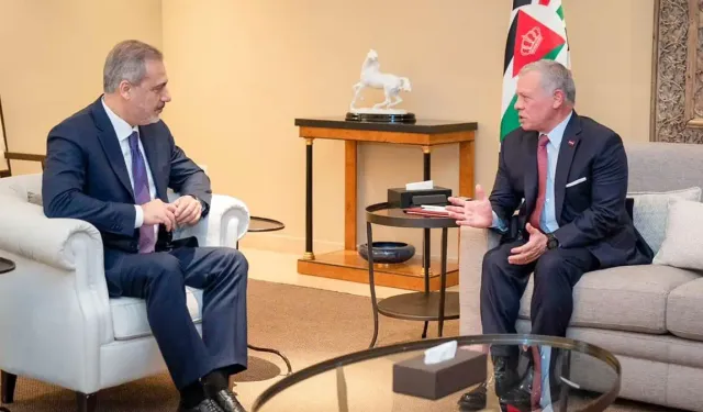 Bakan Fidan, Ürdün Kralı II. Abdullah ile bir araya geldi