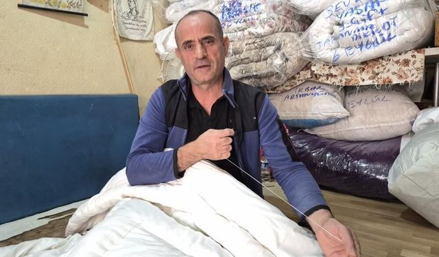 Eskişehir’de havalar soğudu, yün yorganlara talep arttı