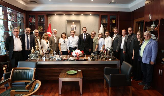 Yalaz’dan Ataç’a ziyaret: “Başkanımızla gurur duyuyoruz”