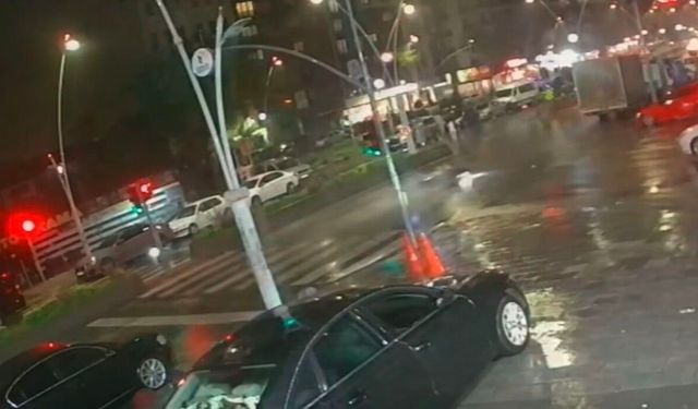 Esenler'de kazada motosiklet sürücüsü metrelerce sürüklendi