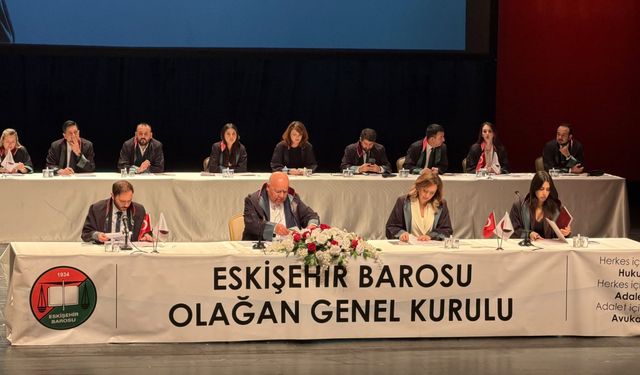 Eskişehir Barosunda genel kurul heyecanı