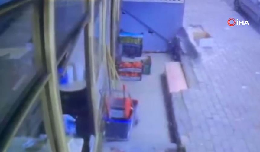 Güngören’de iş yerinde patlama anı kamerada