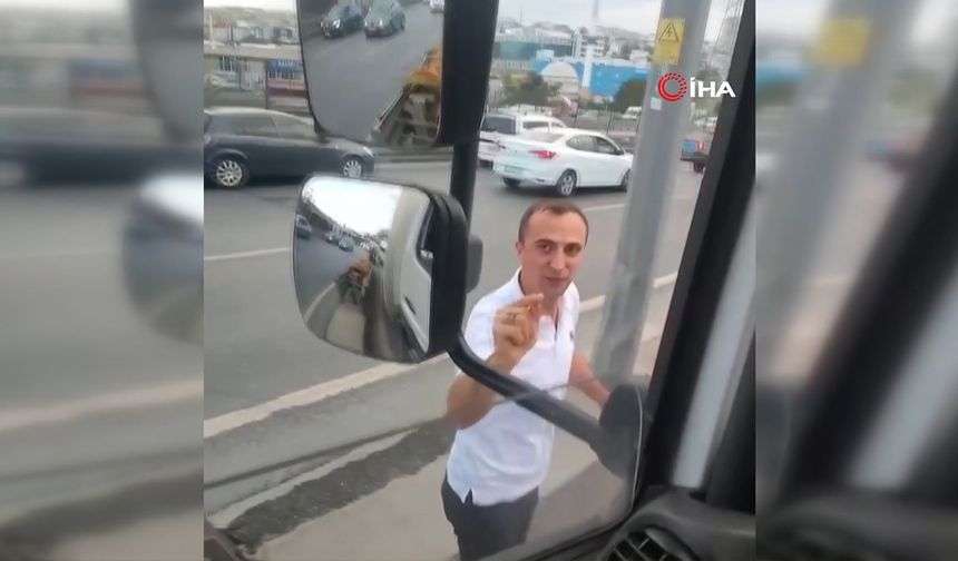 E-5’de kaynak yaptı, korna çalan sürücüyü öldürmekle tehdit etti