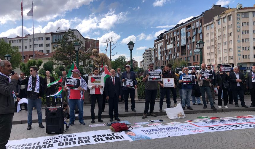 Eskişehir Filistin ile Dayanışma Platformu'ndan protesto: Filistinli çocukların üzerine ölüm yağıyor