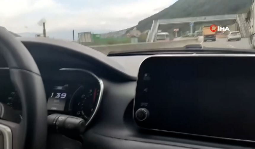 139 kilometre hızla giden otomobilin bile yetişemediği kamyona 12 bin lira ceza