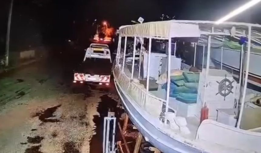 Marmaris açıklarındaki 5.8’lik deprem güvenlik kameralarına böyle yansıdı