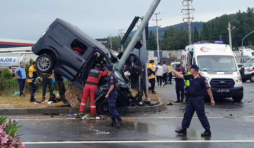 Muğla’daki feci kazanın güvenlik kamerası görüntüleri ortaya çıktı