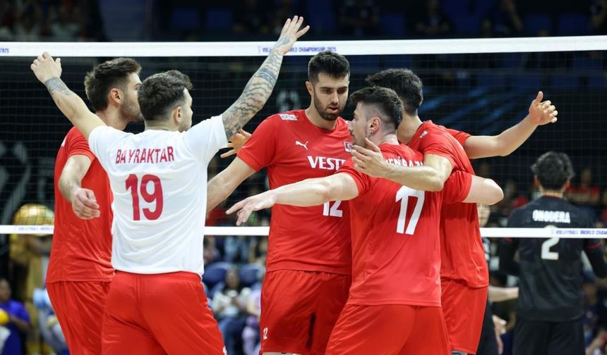 A Milli Erkek Voleybol Takımı, Dünya Şampiyonası'na galibiyetle başladı
