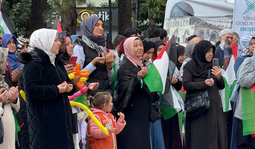 Eskişehir'de Gazze için anlamlı etkinlik