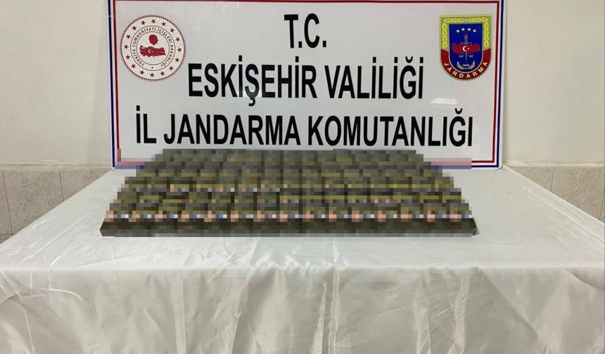 Eskişehir'de 187 paket gümrük kaçağı sigara ele geçirildi