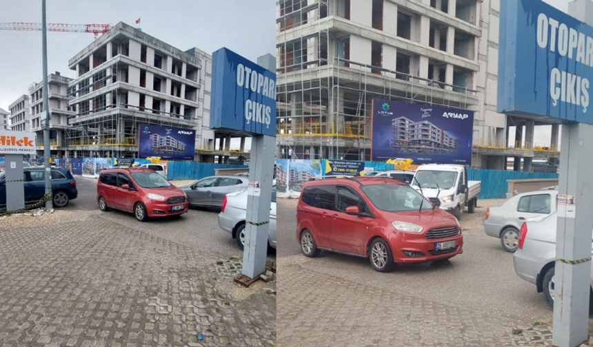 Eskişehir'de hatalı park hastane otoparkını kilitledi