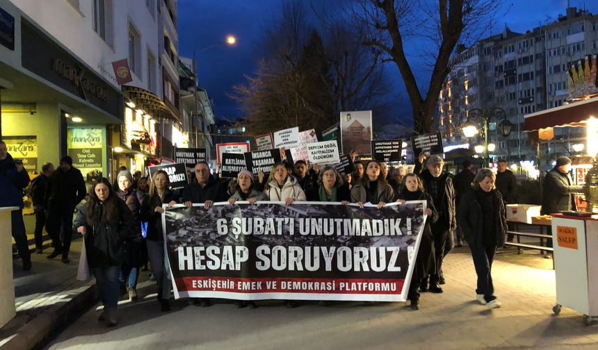 Eskişehir Emek ve Demokrasi Platformu'ndan 6 Şubat yürüyüşü