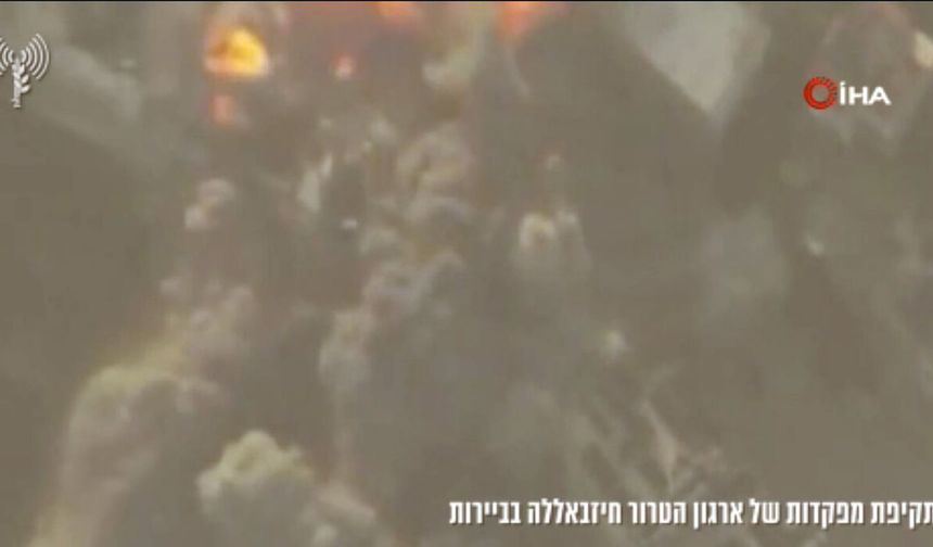 İsrail, Lübnan’daki Hizbullah karargahlarına yapılan saldırıların görüntülerini yayınladı