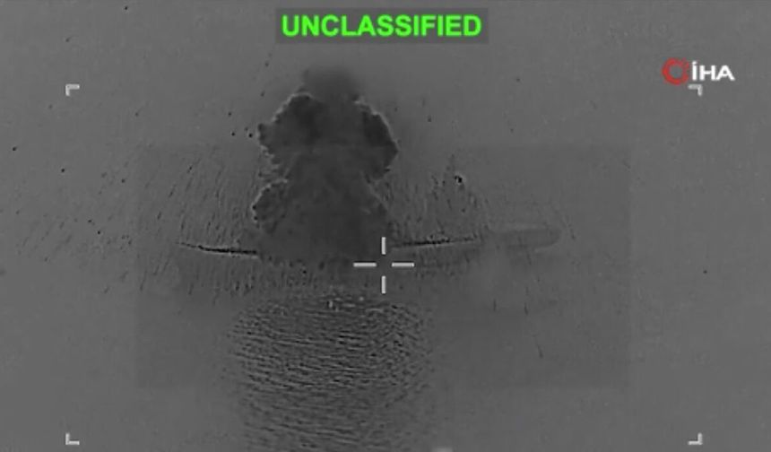 ABD ordusu, İran’a ait İHA gemisine yönelik saldırının görüntülerini yayınladı