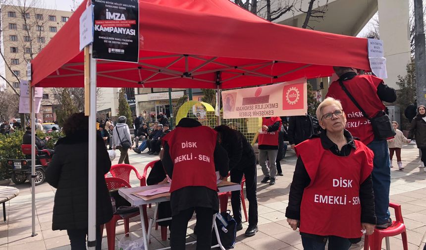 Eskişehir'de emeklilerden bayram ikramiyesi için imza kampanyası: Emekli geçinemiyor