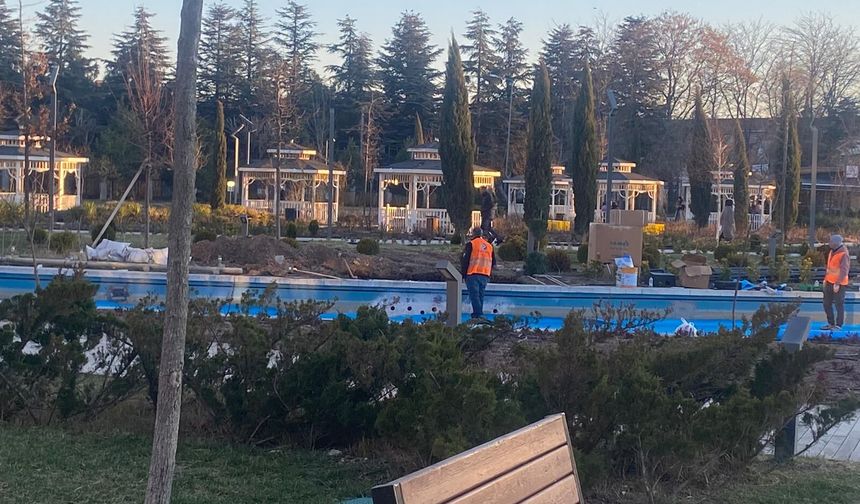 2Eylül’ün gündeme getirdiği Millet Bahçesi’ndeki yapay havuzunda çalışma başlatıldı!