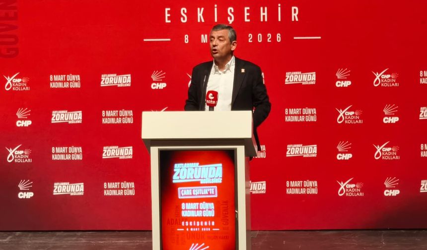 Özgür Özel’den Eskişehir’de sert açıklamalar: “İftiracılar içinde bir tane kadın yok”