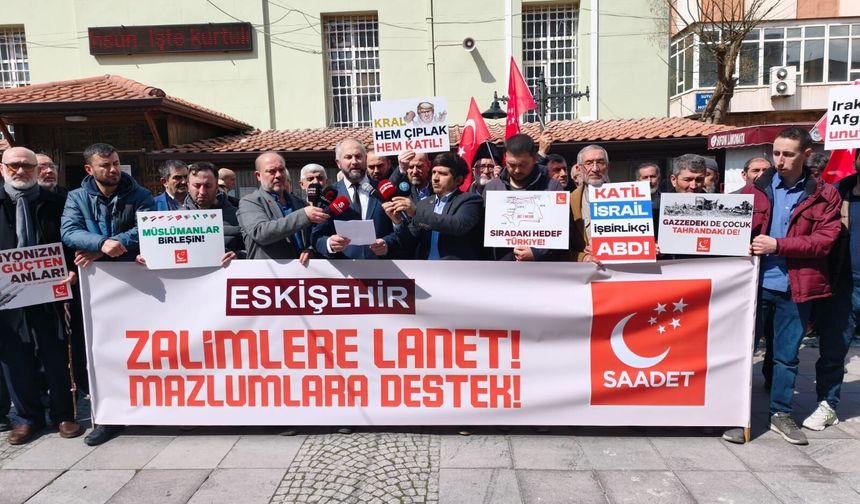 Eskişehir'de Gazze için eylem: Bu durum bir insanlık dramıdır