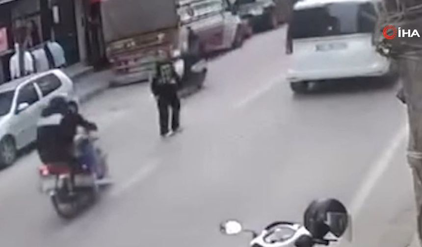 Küçük kıza çarptı, arkasına bile bakmadan kaçtı