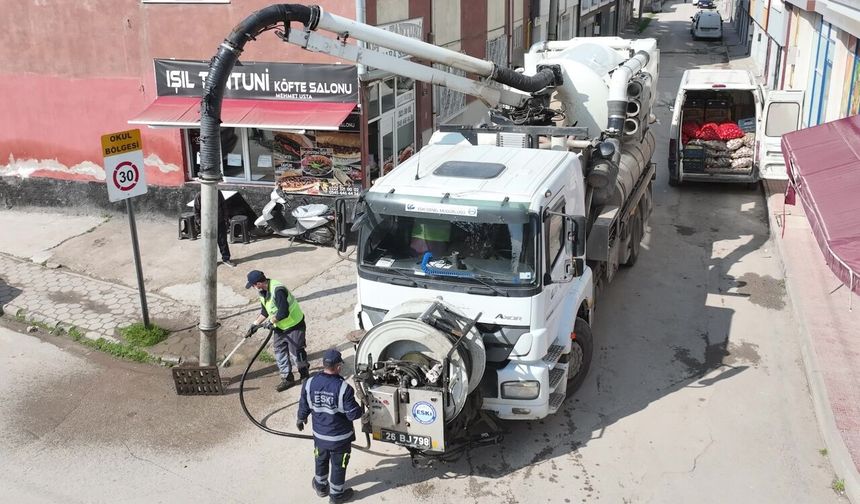 ESKİ’den 57 bin metrelik altyapı temizliği, 10 bin ızgara bakımı