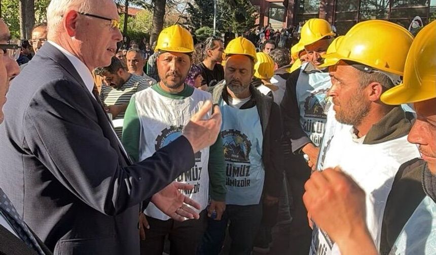 Başkan Kazım Kurt Doruk Madencilik işçileriyle bir araya geldi