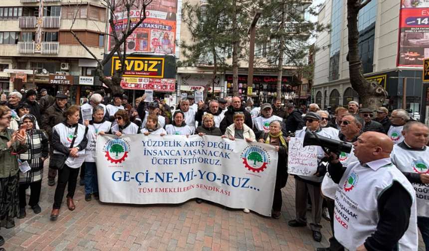 Emekliler Eskişehir'de taleplerini dile getirdi: “Sefalet zulmüne son!”