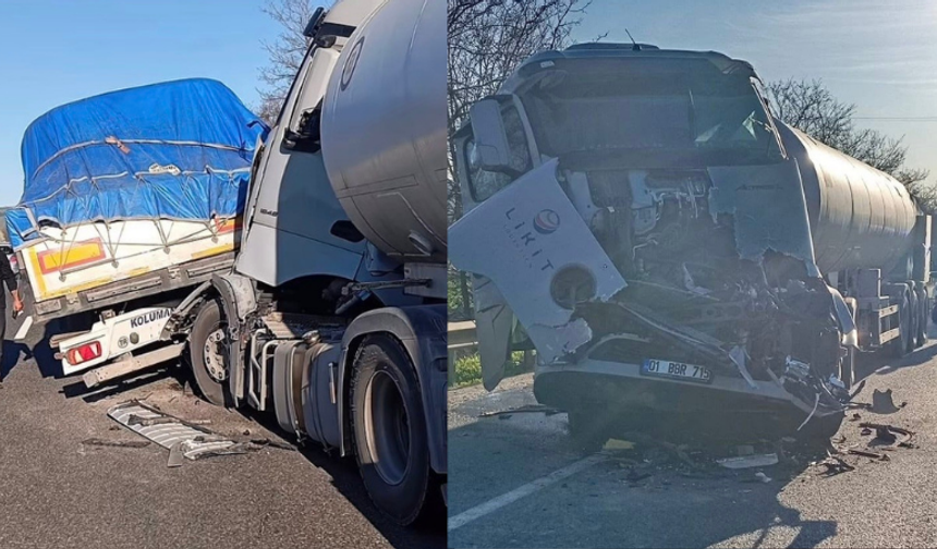 Eskişehir yolunda feci kaza: 2 tır çarpıştı, 1 kişi yaralandı
